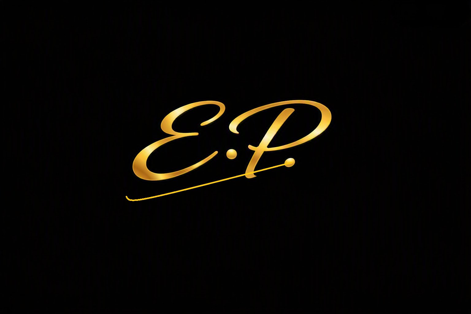 La firma E.P. — Emblemi, grafica generata con A.I.